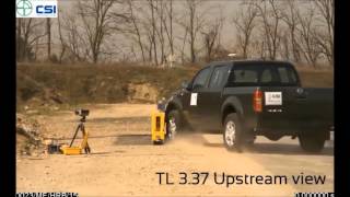 Crash Test SMA T 4 according to the NCHRP 350 TL 3.37