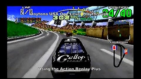 Daytona USA One Level Playthrough using the Sega Saturns Action Replay Plus :D #SegaSaturn #Sega