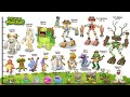 I MADE My Singing Monsters HEIGHT COMPARISON of Plant Island + THEIR VOICES! MSM Height Comparison