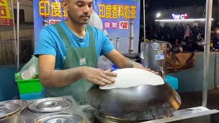 Roti Making Skills  印度甩餅製作- Taiwanese Street Food 