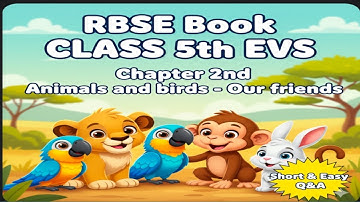 RBSE Book class 5th EVS || Chapter 2nd Animals and birds - Our friends | Short & Easy Q&A