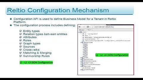RELTIO MDM Training Part 26 L1 L2 L3 Configuration