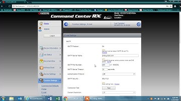 How to set up Kyocera to Scan to email with gmail account