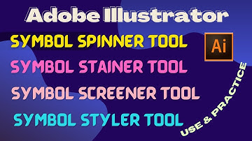 Adobe Illustrator Bangla Tutorial Symbol Spinner/Symbol Stainer/Symbol Screener/Symbol Styler Tool