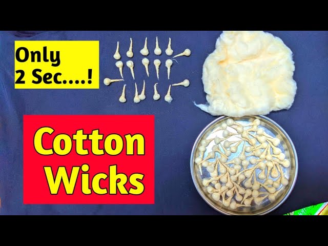 How to make cotton wicks for oil lamp, Batti maduva vidhana, Baati kaise  banayen