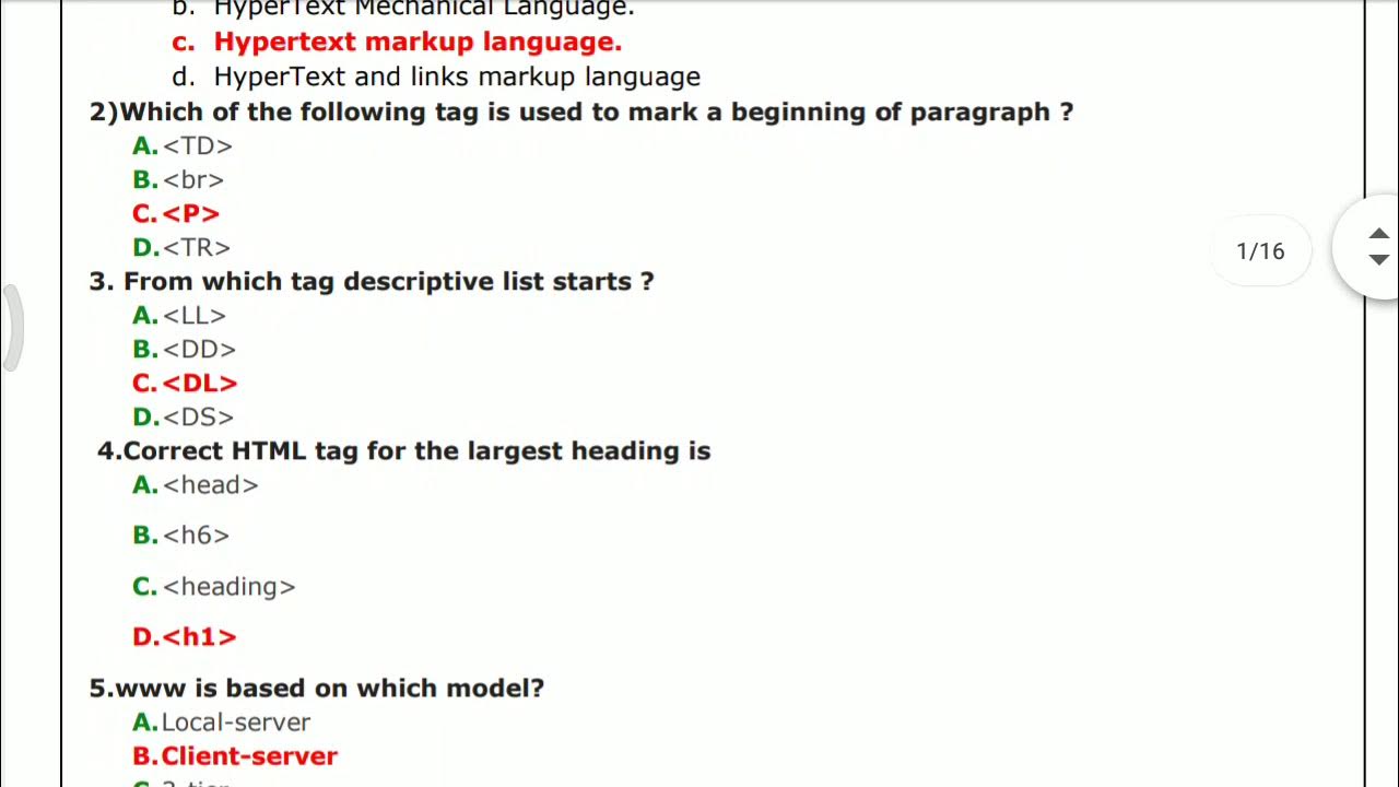 Class 8th Computer M.C.Q chapter 6;7;8;9;10 YouTube