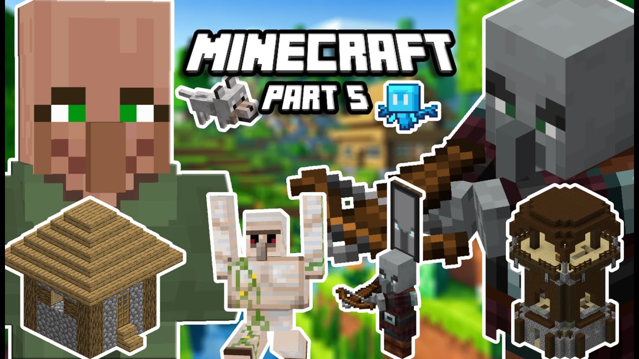 I Found a Hidden Village & Pillager Outpost💀 || Minecraft Part 5 # ...