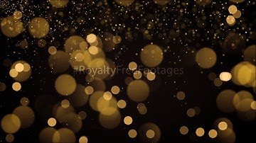 golden bokeh background, bokeh particles overlay, Sparkling bokeh particles, golden video background