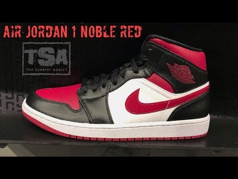 jordan air 1 mid noble red