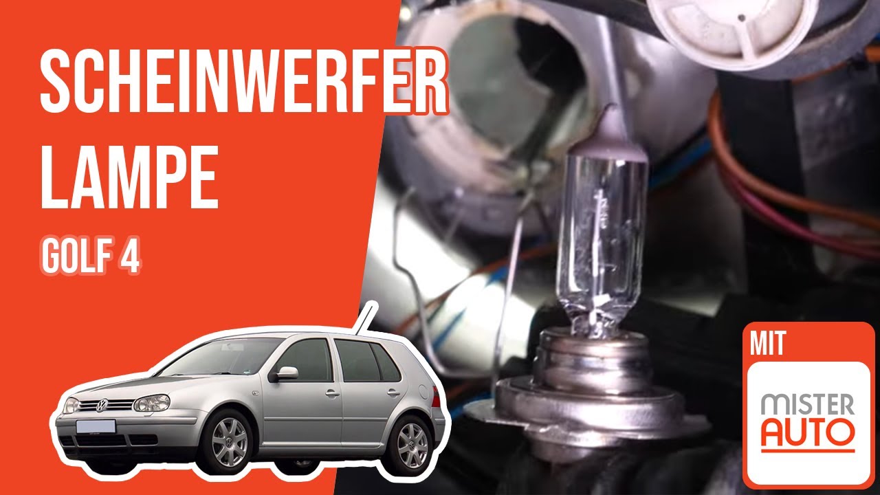 Wie Volkswagen Golf 4 Scheinwerfer Lampe wechseln?