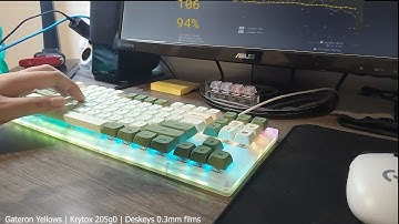 Womier/GamaKay K87 | Sound Test ASMR (Lubed Gateron Yellows + Films) |