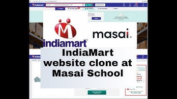 IndiaMart website Clone at Masai School Project.