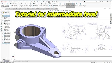 SolidWorks Tutorial | Bearing Mount Bracket Design (Step by Step 3D Modeling)