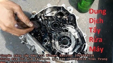 Tẩy rửa vết nhớt đóng cặn lâu năm của máy bằng Tẩy sơn