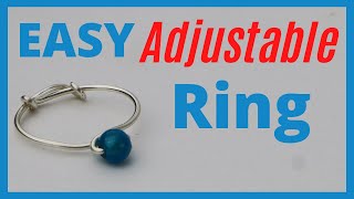 Simple Adjustable Small Size Ring Tutorial // Quick and Easy Beginner Project