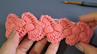 So Cute! 👌 How to crochet baby headband with hair elastic.