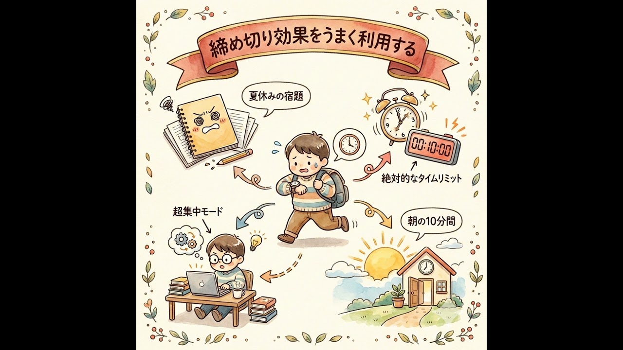 103 夏休みの宿題は嫌いだったのに。大人の僕が「締め切り」を愛せるようになった理由