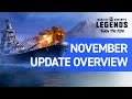 World of Warships: Legends – November Update Overview