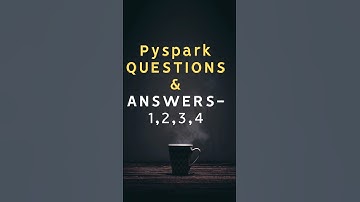 Pyspark interview questions and answers-1,2,3,4 #pyspark #dataengineer #databricks