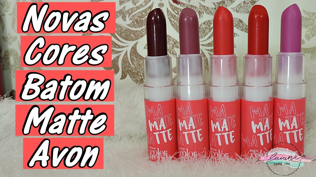 NOVAS CORES: BATOM MATTE COLOR TREND DA AVON (Janeiro/2022) | LAIANE LIRA