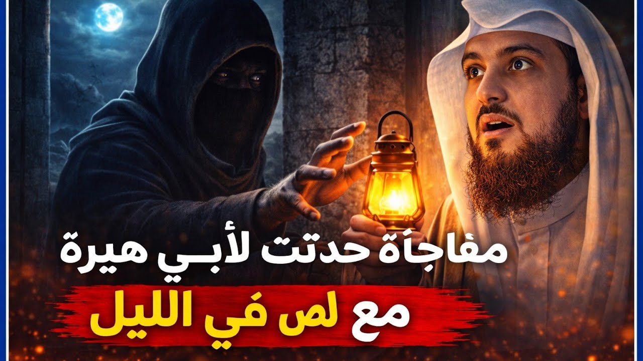 مفاجأة حدثت لأبي هريره مع لص في الليل - YouTube