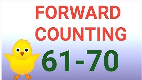 Forward Counting(61-70)for kids#Maths#Counting(61 to 70)#Sheela Dey#Counting for Lkg Ukg kids