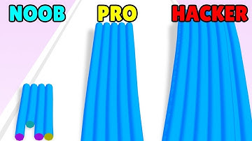 NOOB vs PRO vs HACKER in Rope Crowd Run!