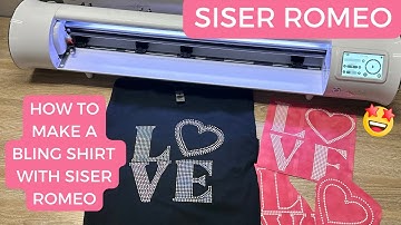 HOW TO MAKE A BLING SHIRT WITH SISER ROMEO | LEONARDO DESIGN STUDIO FOR BEGINNERS!