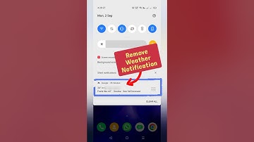 How to Remove Current Weather Forecast Notification form Notification Panel Android & iPhone