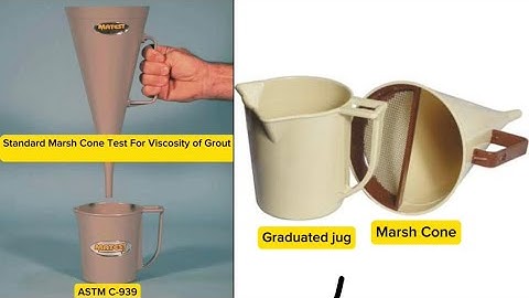 How to Measure Viscosity of Grout with Standard Marsh Cone Test.#civilengineering#grout #testing