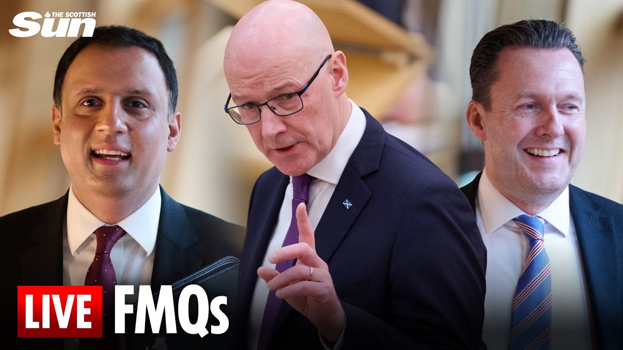FMQs - First Minister John Swinney  faces questions from opposition leaders at Holyrood