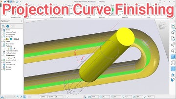 Projection Curve Finishing in Power Mill