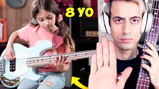 This 8 Year Old Bassist must be STOPPED (Bass Battle)