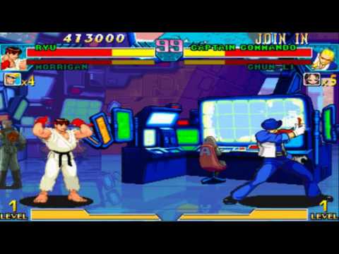 Marvel Vs Capcom - Ryu & Morrigan - YouTube