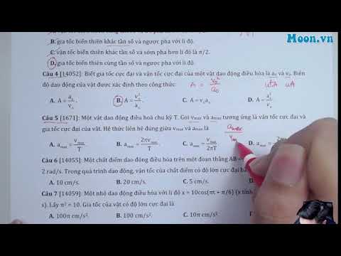 Video [1671]: Một vật dao động điều hoà chu kỳ T. Gọi vmax... - youtube
