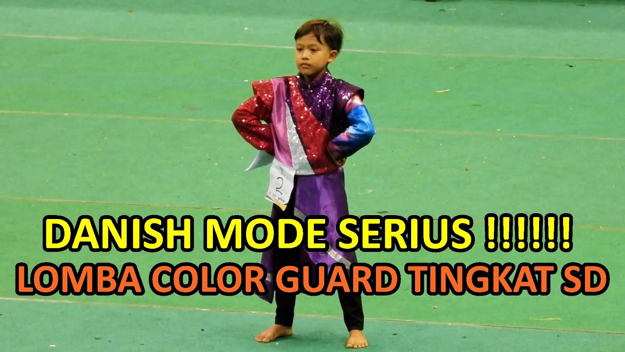 DANISH MODE SERIUS !!! LOMBA COLOR GUARD TINGKAT SD (KEDIRI MARCHING COMPETITION 8 TAHUN 2024)