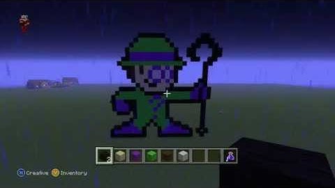 Minecraft Tutorial: How to make Riddler 8bit