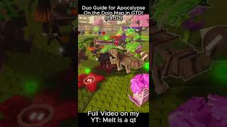 (Part 3) Duo Apocalypse Guide for the Dojo Map in GTD! #fypシ #roblox #gardentowerdefense