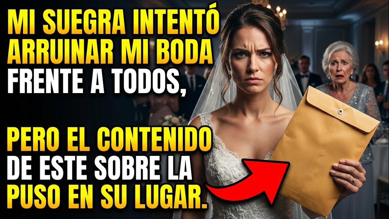 Mi suegra intentó arruinar mi boda pero el contenido de este sobre la puso en su lugar