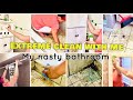 EXTREME clean with me// bathroom clean with me//speed clean
