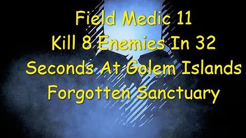 Ghost Recon Breakpoint : Medic 11 : 8 Kills In 32 Seconds At Golem Islands Forgotten Sanctuary *NEW*
