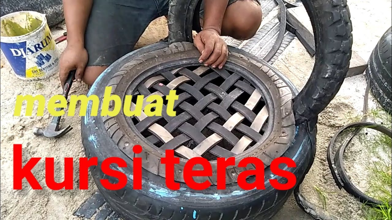  Cara  membuat  Kursi  teras dari  ban bekas YouTube