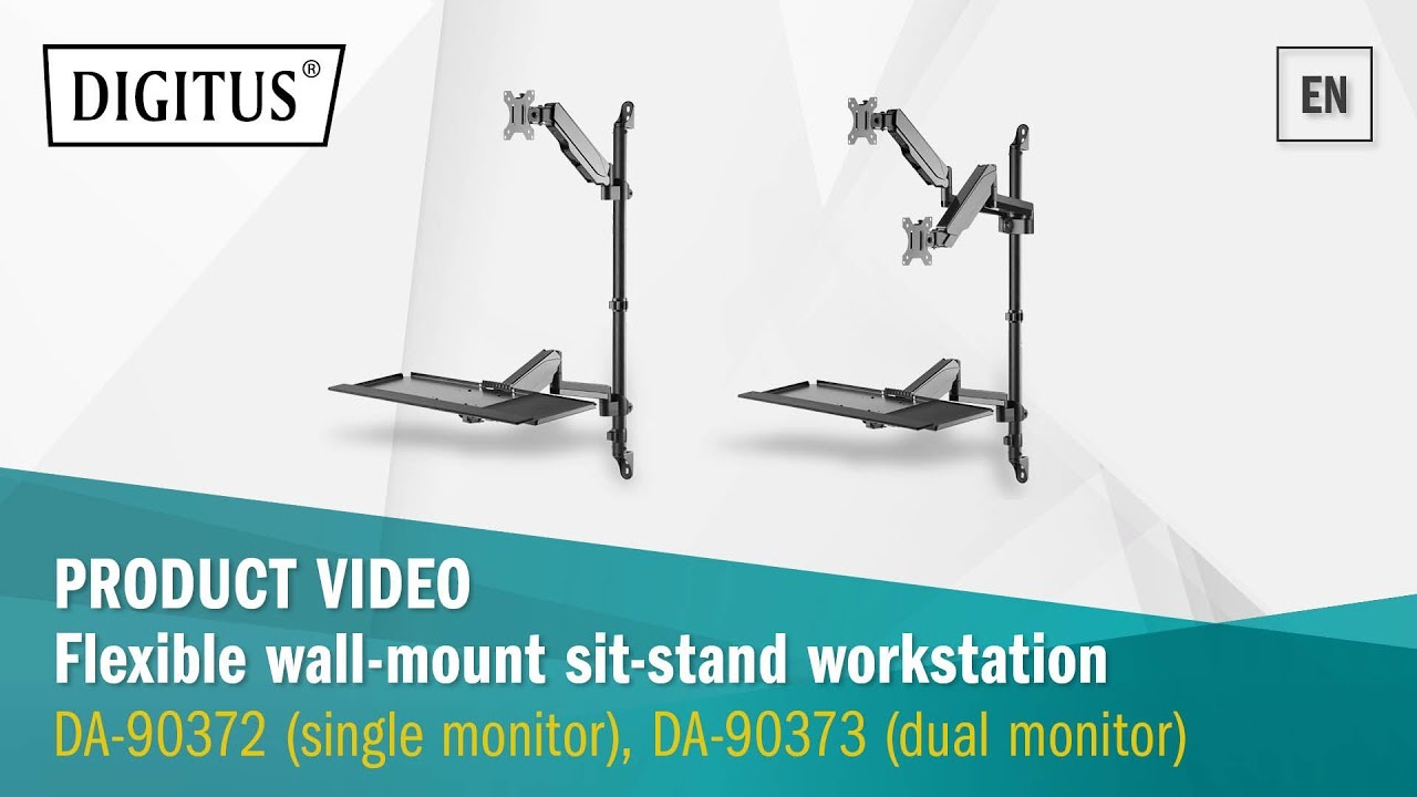 DIGITUS® Flexible wall-mount sit-stand 