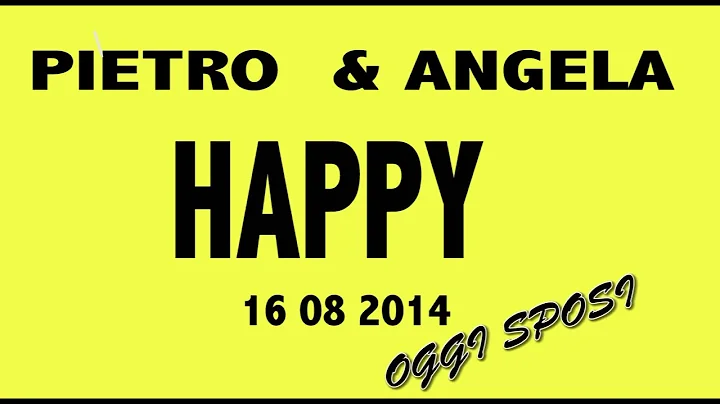 HAPPY -  Pietro & Angela - Calitri-  16 08 2014