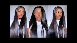 SUPER SILKY😍 HD lace front wig quick install! Beginner friendly! FT IseeHair
