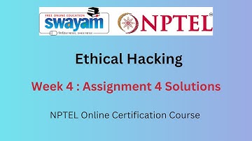 Ethical Hacking Week 4 Assignment Answers || July 2024 || NPTEL
