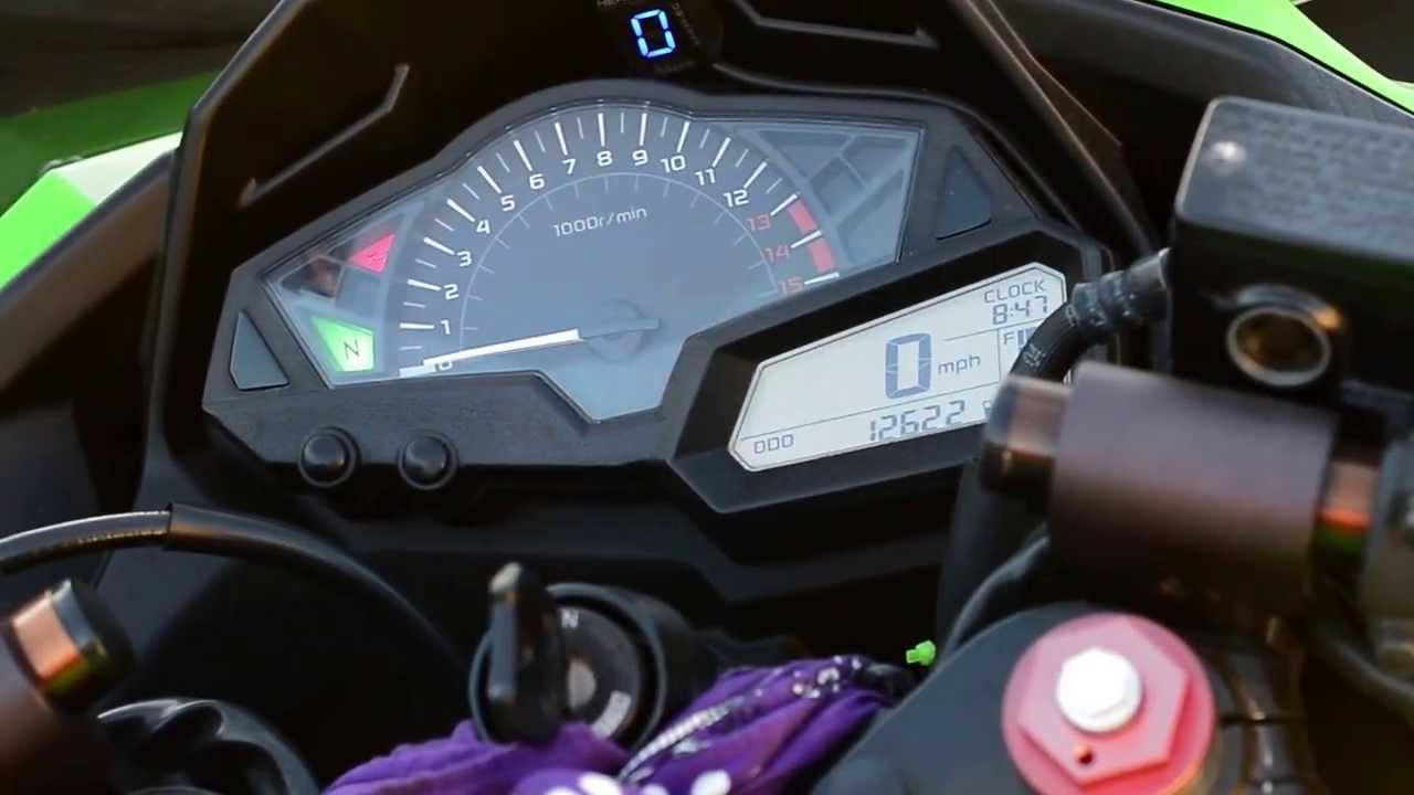 2013 Ninja 300 - replaced battery/starter - Kawasaki warranty - YouTube