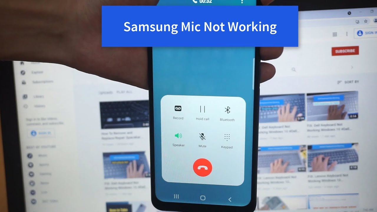 How to fix any Android phone microphone / Mic is not working - YouTube