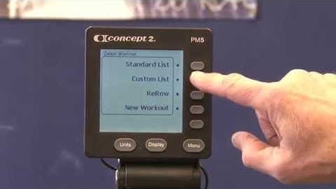 How to edit the custom list on a Concept2 monitor