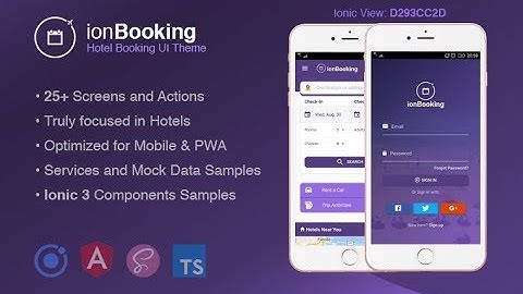 IonBooking - Ionic 3 Hotel Booking Theme